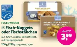 Biomarkt FOLLOWFOOD Fisch-Nuggets oder Fischstäbchen Angebot