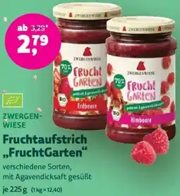 Biomarkt ZWERGENWIESE Fruchtaufstrich ,,FruchtGarten" Angebot
