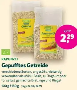 Biomarkt RAPUNZEL Gepufftes Getreide Angebot