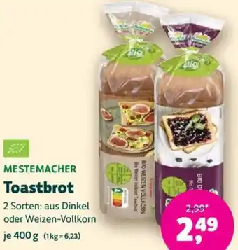 Biomarkt MESTEMACHER Toastbrot Angebot