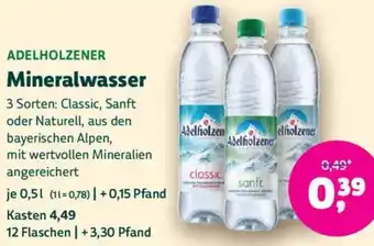 Biomarkt ADELHOLZENER Mineralwasser Angebot