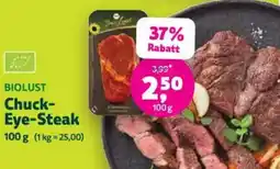 Biomarkt BIOLUST Chuck Eye-Steak Angebot