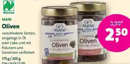Biomarkt MANI Oliven Angebot