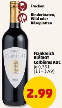 PENNY Frankreich BLÉRIOT Corbières AOC Angebot
