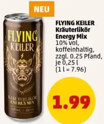 PENNY FLYING KEILER Kräuterlikör Energy Mix Angebot