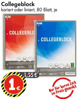 TEDi Collegeblock Angebot