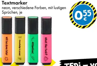 TEDi Textmarker Angebot