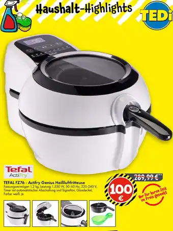 TEDi TEFAL FZ76 - Actifry Genius Heißluftfritteuse Angebot