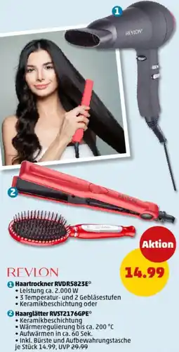 PENNY REVLON Haartrockner RVDR5823E oder Haarglätter RVST2176GPE Angebot