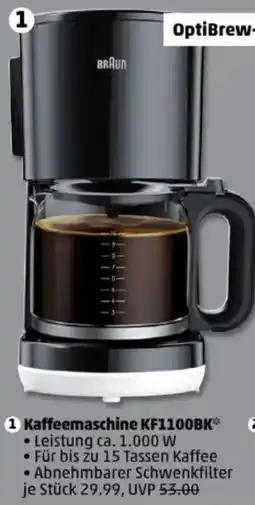 PENNY BRAUN Kaffeemaschine KF1100BK Angebot