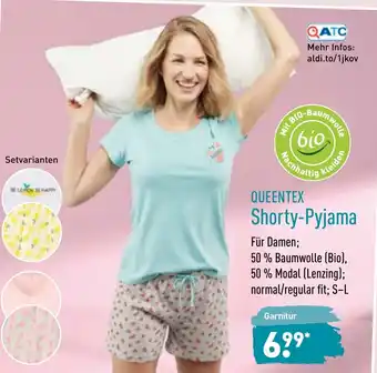 Aldi Nord Queentex Shorty Pyjama Angebot