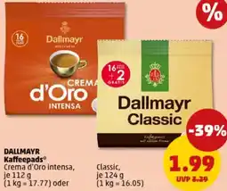 PENNY DALLMAYR Kaffeepads Angebot