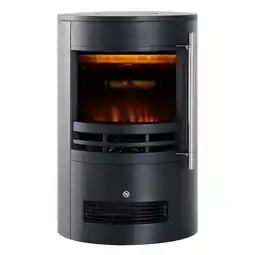 Netto Marken-Discount HOMCOM Elektrokamin Eisen, Kunststoff, gehärtetes Glas Angebot
