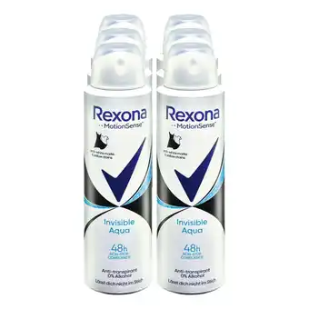 Netto Marken-Discount Rexona Deospray Aqua 150 ml, 6er Pack Angebot