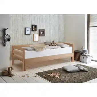 Netto Marken-Discount Relita - Funktionsbett Emilia ausziehbar 90/180x200 Buche massiv natur Angebot