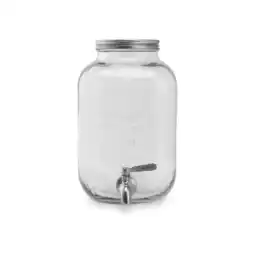Netto Marken-Discount ECHTWERK Getränkespender 5L - Glas, Deckel Silber Angebot