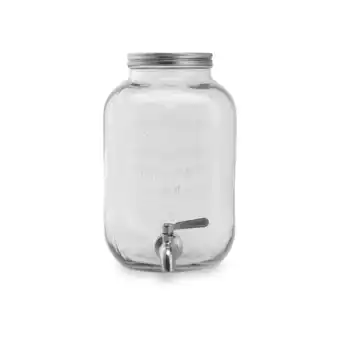 Netto Marken-Discount ECHTWERK Getränkespender 5L - Glas, Deckel Silber Angebot