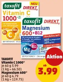 PENNY TAXOFIT Vitamin C 1000 oder Magnesium 600 Angebot