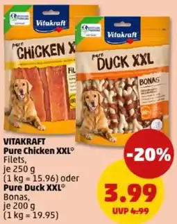 PENNY VITAKRAFT Pure Chicken XXL oder Pure Duck XXL Angebot