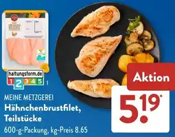 Aldi Süd MEINE METZGEREI Hähnchenbrustfilet, Teilstücke Angebot