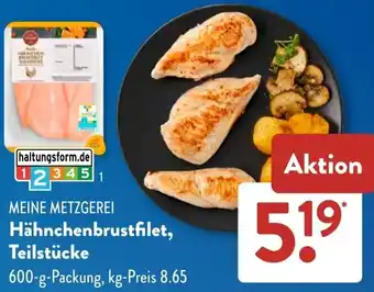 Aldi Süd MEINE METZGEREI Hähnchenbrustfilet, Teilstücke Angebot