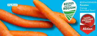 Aldi Süd BESTES AUS DER REGION Karotten Angebot