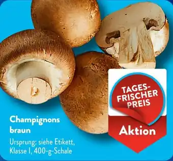 Aldi Süd Champignons braun Angebot