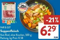 Aldi Süd FAIR & GUT Suppenfleisch Angebot