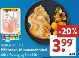 Aldi Süd MEINE METZGEREI Hähnchen-Minutenschnitzel Angebot