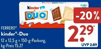 Aldi Süd FERRERO kinder Duo Angebot