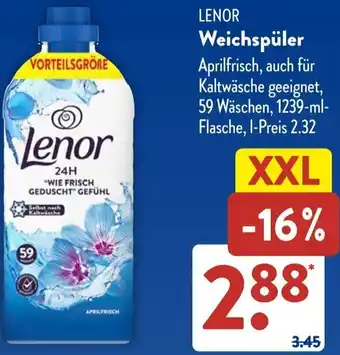 Aldi Süd LENOR Weichspüler Angebot