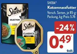 Aldi Süd SHEBA Katzennassfutter Angebot