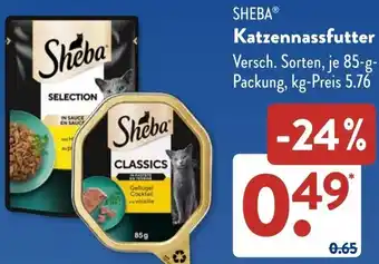 Aldi Süd SHEBA Katzennassfutter Angebot