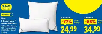 Lidl Fjödur 3-Kammer Feder-/ Daunen-Kopfkissen Angebot