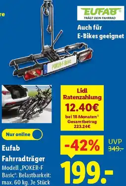 Lidl Eufab Fahrradträger Angebot