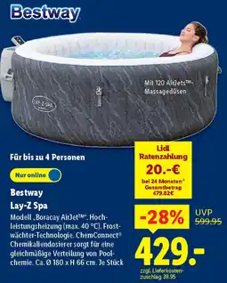 Lidl Bestway Lay-Z Spa Angebot