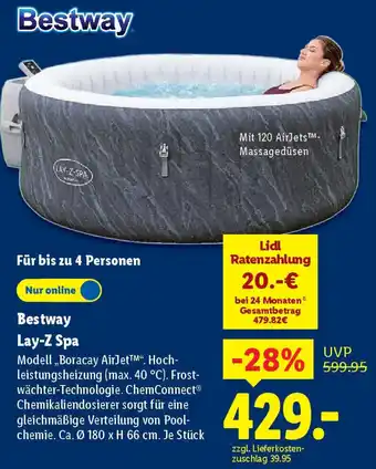 Lidl Bestway Lay-Z Spa Angebot
