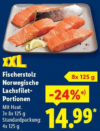 Lidl Fischerstolz Norwegische Lachsfilet Portionen Angebot