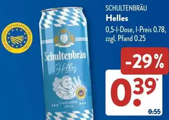 Aldi Süd SCHULTENBRÄU Helles Angebot