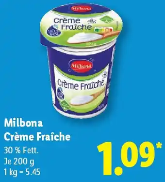 Lidl Milbona Crème Fraîche Angebot
