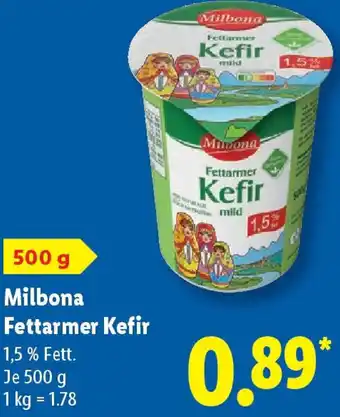 Lidl Milbona Fettarmer Kefir Angebot