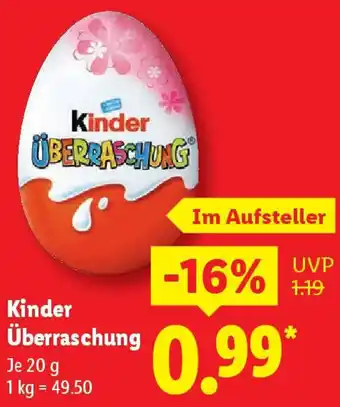 Lidl Kinder Überraschung Angebot