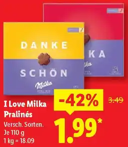 Lidl I Love Milka Pralinés Angebot