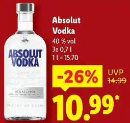 Lidl Absolut Vodka Angebot