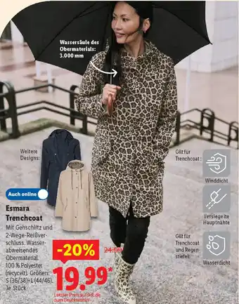 Lidl Esmara Trenchcoat Angebot