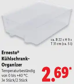 Lidl Ernesto Kühlschrank Organizer Angebot