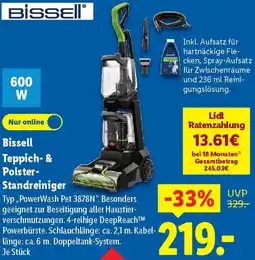 Lidl Bissell Teppich- & Polster Standreiniger Angebot