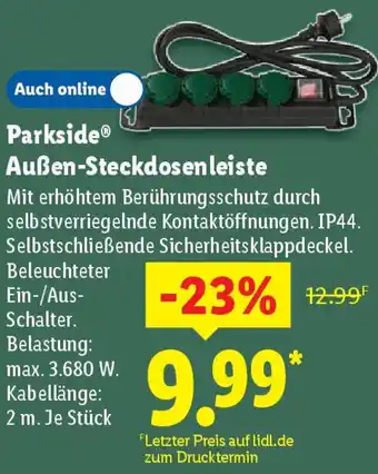 Lidl Parkside Außen-Steckdosenleiste Angebot