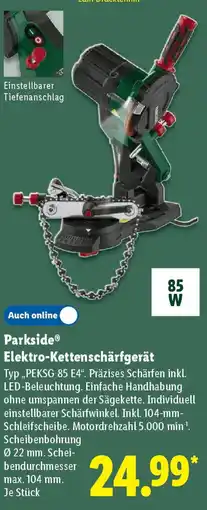 Lidl Parkside Elektro-Kettenschärfgerät Angebot