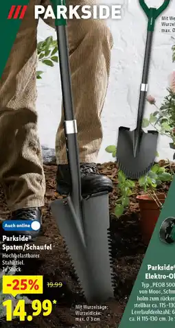 Lidl Parkside Spaten/Schaufel Angebot